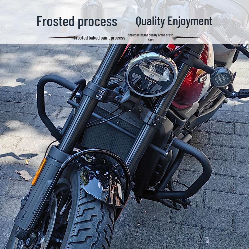 CFMOTO 450CLC Crash Bar & Quick-Release Bag Kit with Backrest Cushion & Tail Bag Accessories