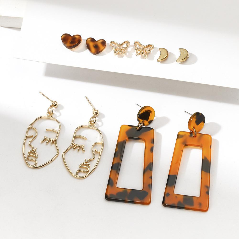 Trendy Geometric Acrylic Earrings Women's Fashion Jewelry Perfect For Gifting