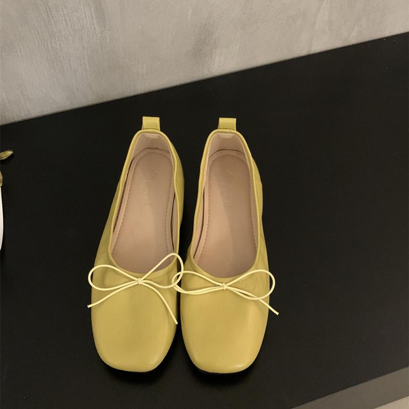 

Fashion Bailamos New Women Flats Fashion Round Toe Bow-knot Slip On Ballerinas Shoes Soft Flat Ladies Casual Dress Ballet Shoes 40