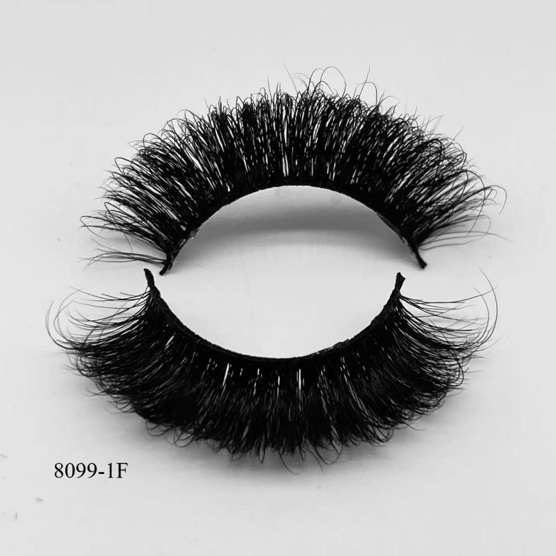 Die neuen 20MM Nerz Russische gekräuselte künstliche Wimpern, Europäische und Amerikanische Wimpern sind dick, gekräuselt und unordentlich, und gebratene Wimpern.