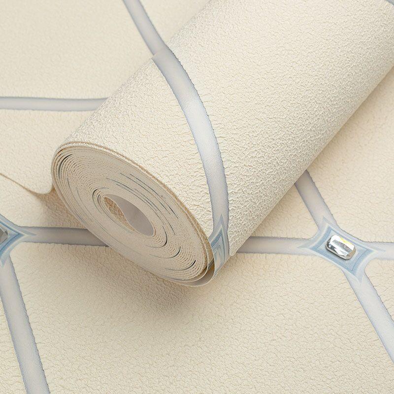 

Обои Легкая роскошь ромбовидная сетка инкрустированные простые ТВ фон нетканые обои Самоклеящиеся обои для гостиной 0.53mx2m