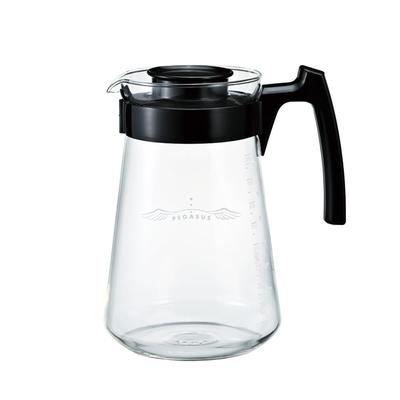 Pegasus Server 1000, mikrowellengeeignet, 1000 ml, für 2–8 Tassen, schwarz, hergestellt in Japan, PES-03-B