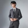 Lilang Men's Merino Wool Notch Lapel One-Button Suit Set