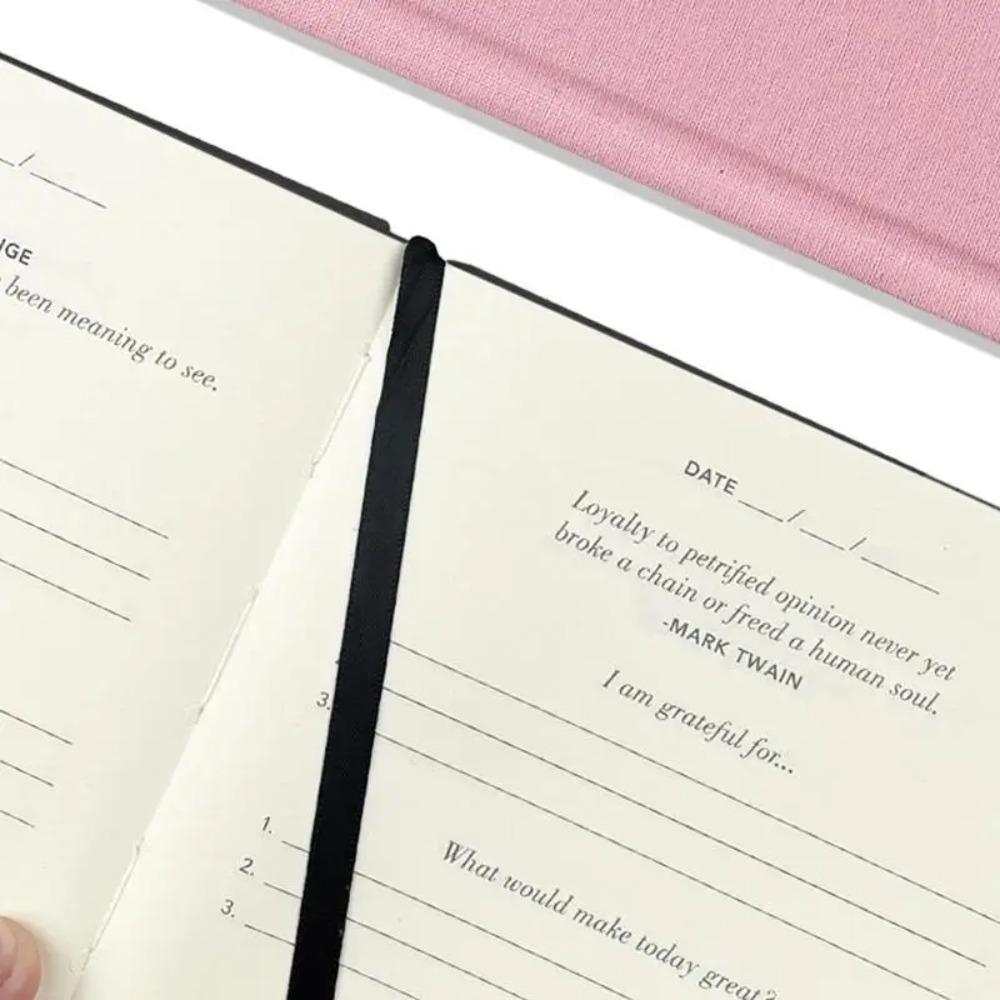 Ribbon Bookmark Gratitude Journal Notebook A5 Paper Schedule Notebook Daily Notebook  Teenager