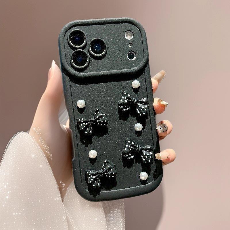 Dreidimensionaler Bogen für Apple 17 Pro MaxAir Handyhülle iPhone1615141312 Mädchenherz