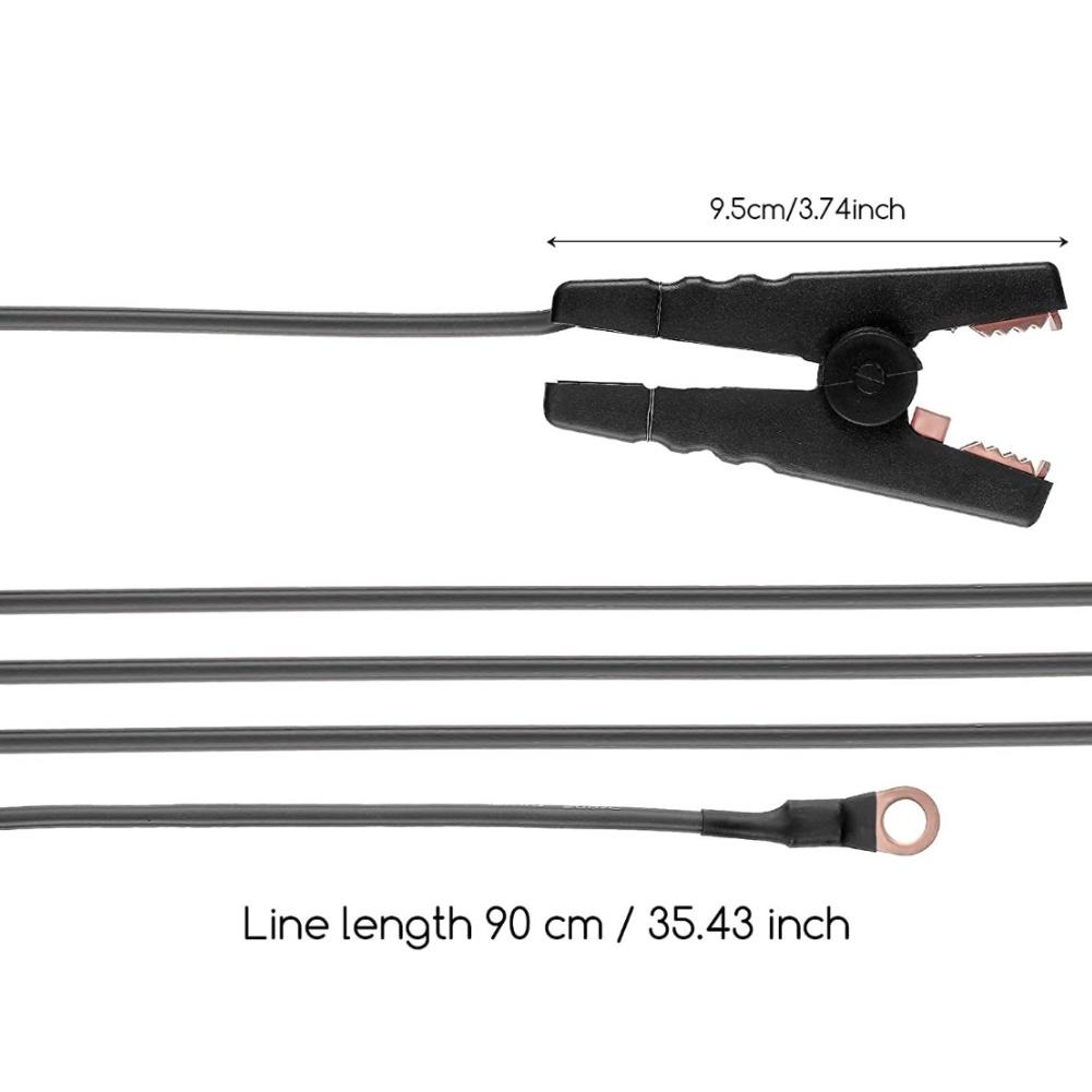 Solární drát pro plot k nabíječce 3 stopy 91 cm s krokosvorkami pro venkovní použití na farmách, zahradách a zeleninových záhonech
