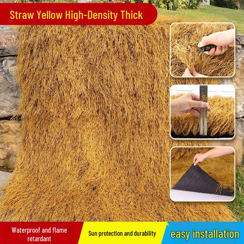 Artificial Thatch Roof Insulation Turf Roll