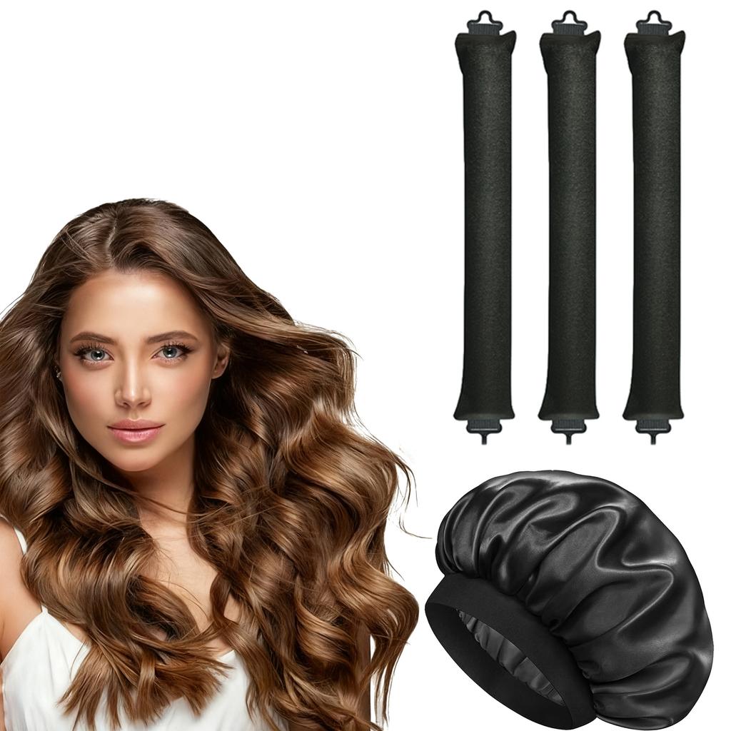 Hitzefreier Lockenstab für Frauen, faules Haar-Locken-Artefakt, europäischer und amerikanischer einfacher Scheiben-Haar-Großwellen-Schlaf-Scheiben-Haar-Gerät