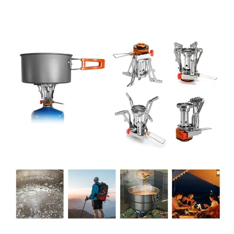 Outdoor Gas Cooker Stove Head with Folding Cookware Rest for Boiling Water, Making Coffee, and Heating Camp Meals Outdoors