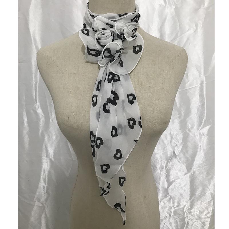 Spring/Summer Rose Silk Scarf: Women's Solid Color Dance Accessory
