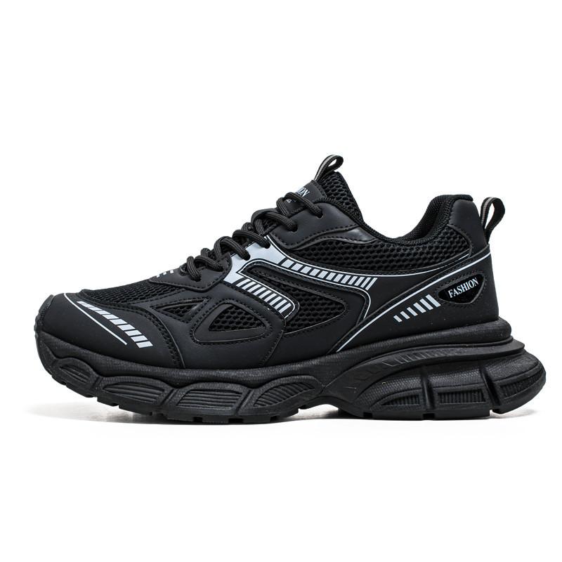 Platform Dad Shoes 2025 Summer New Mesh Breathable Casual Sports Shoes Men's Non-slip and Wear-resistant Running Shoes Men's