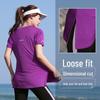 Women's Plus Size Quick-Dry Yoga T-Shirt - Summer Gym Loose Fit Running Top for Weight Loss