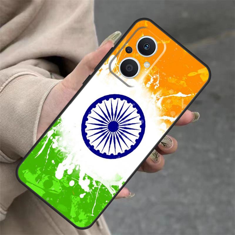

India Indian Flag Case For OPPO Reno 11 11F 10 Pro 4Z 5Z 8T 5 6 7 8 Lite OPPO Find X5 X6 Pro X2 X3 Lite Cover OPPO Find X6 Pro