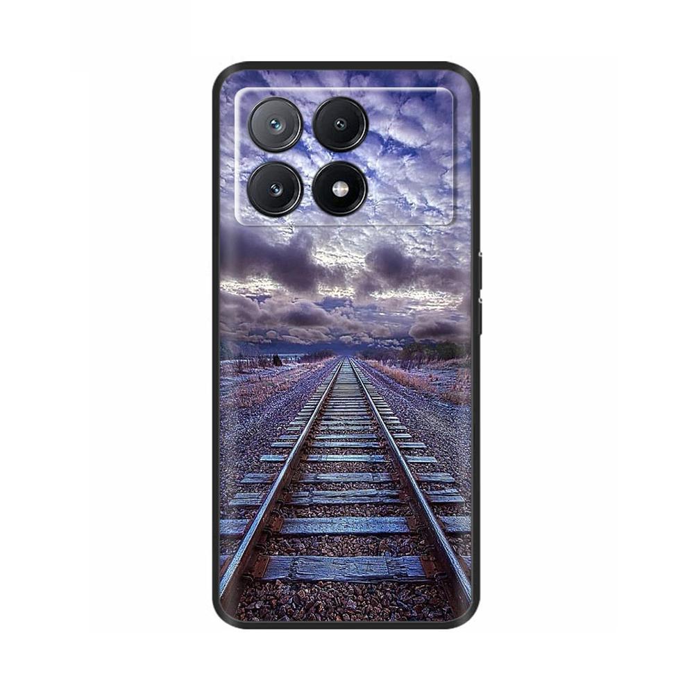 Poco X6 Case Phone Case Lovely Cat Coque Cover For Xiaomi Poco X6 Pro Poco X 6 Pro X6Pro Pocox6 Pro 5G Liquid Silicone Cases