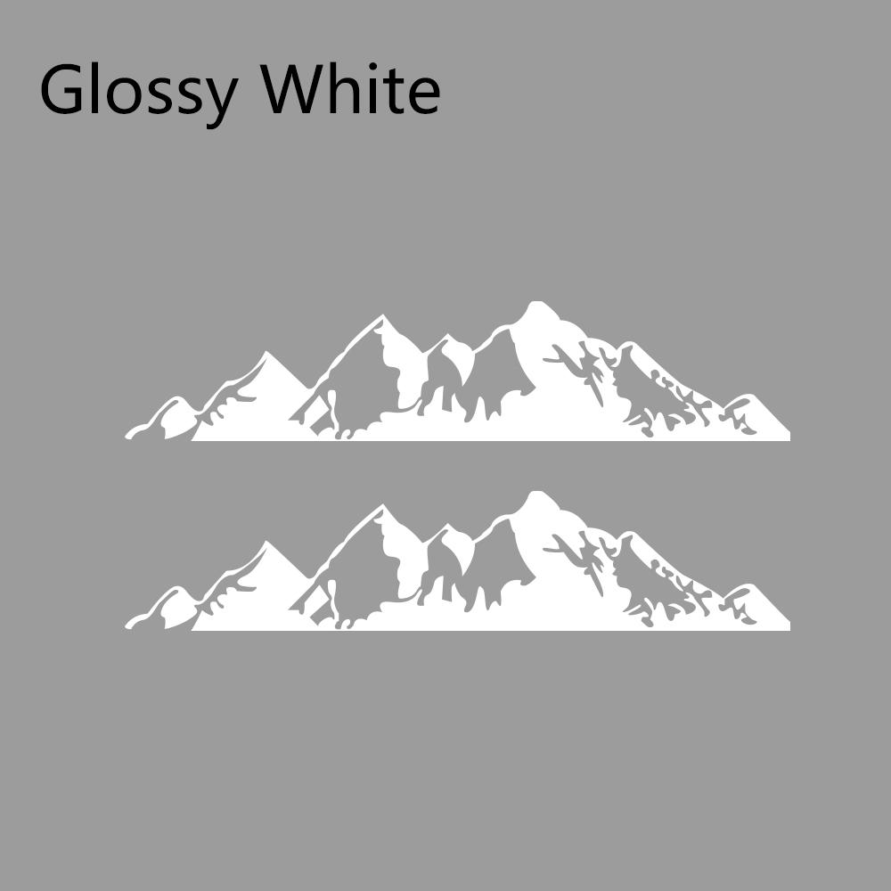 2PCS Car Stickers For Jeep Renegade Liberty Patriot Wrangler JK Grand Cherokee Rubicon Compass Vinyl Mountain Decals Accessories