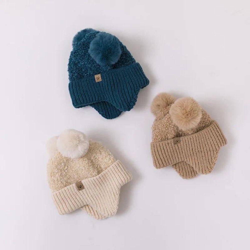 Knitted Baby Hat Warm Beanie Cap Cute Knit  Cap  Boy