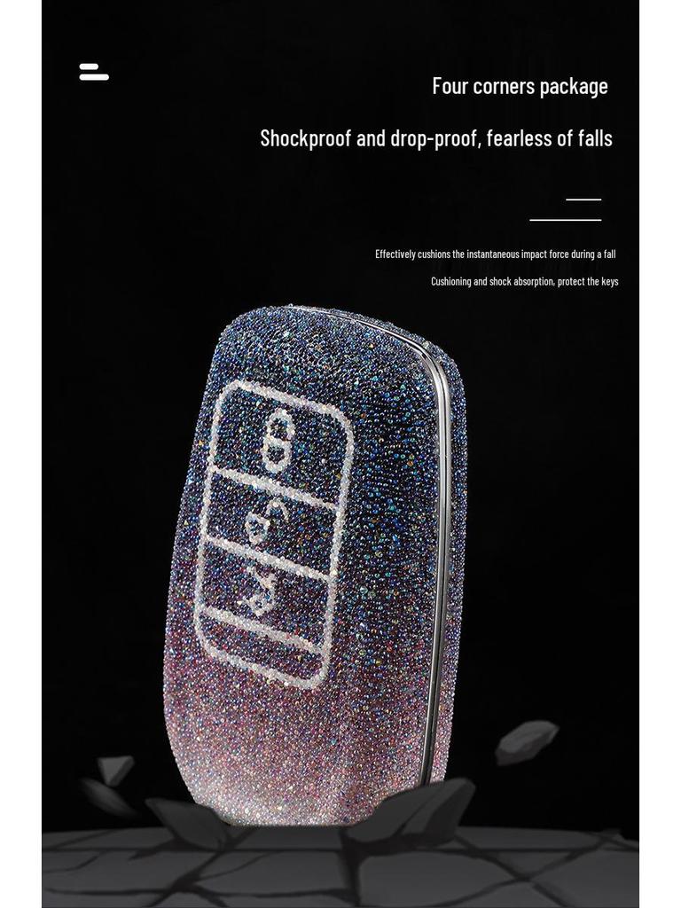 Toyota Car Key Case for Highlander, Camry, Corolla, Venza, Levin, Asian Dragon - Men’s Shell Buckle Bag