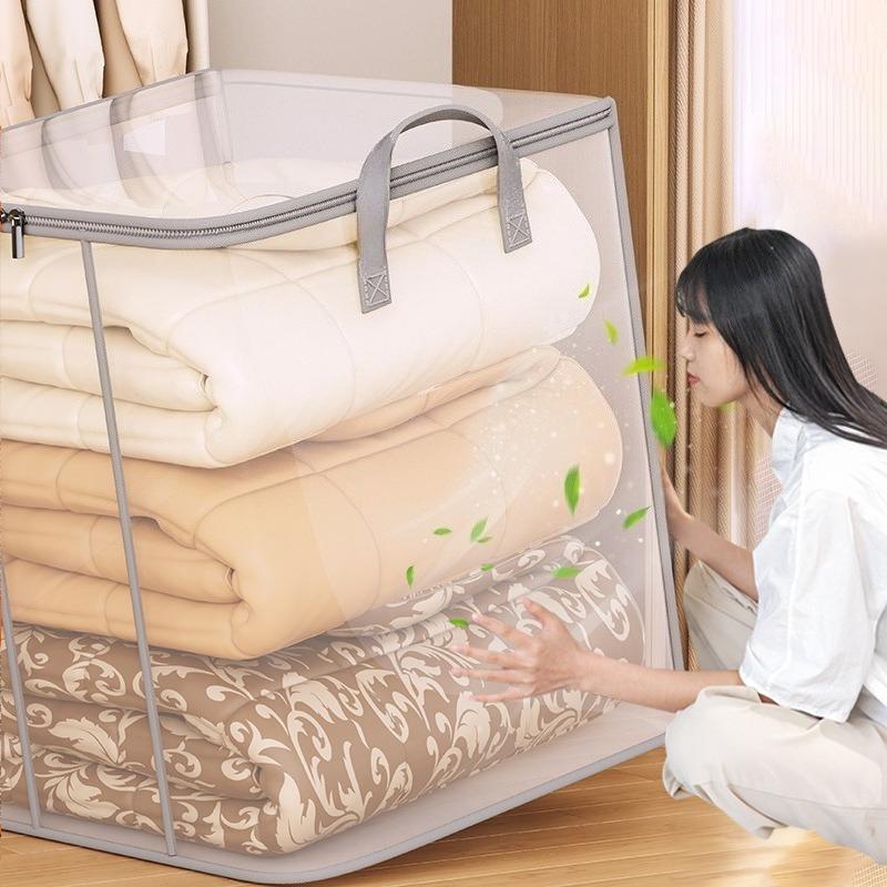 Large-capacity PVC Storage Bags, Suitable for Clothes and Quilts - Transparent Organizing Bags, Essential for Dormitories, Moving