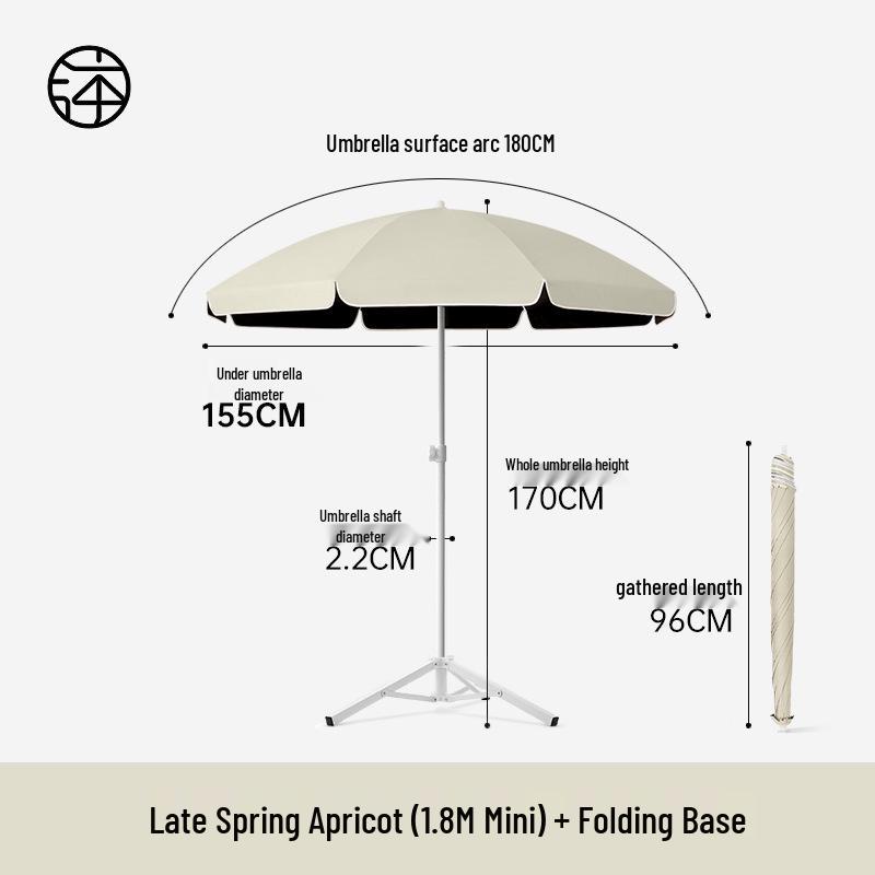 Large Outdoor Sunshade Commercial Stall Umbrella