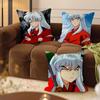 Anime Inuyasha Cushion Cover Car Throw Pillow Case For Sofa Car Christmas Gift 40x40cm 45x45cm
