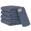 Towel Laboratory Face Set of JapanTechnology [Spongy Touch] #033 Towels, Blue, 5, Soft, Medium-Weight, High-Volumn Absorbency, Durable, 100% Cotton,