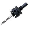 Mandrel with Drill Bit for Arbor Use from 32mm Up To 210mm Diameter with Strong Steel Build for Consistent Drilling Results