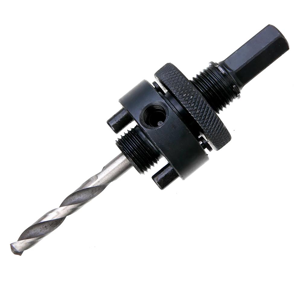 Mandrel with Drill Bit for Arbor Use from 32mm Up To 210mm Diameter with Strong Steel Build for Consistent Drilling Results