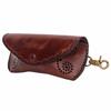 Tourbon Slim Portable Eyeglass Case for Brown Sunglasses,
