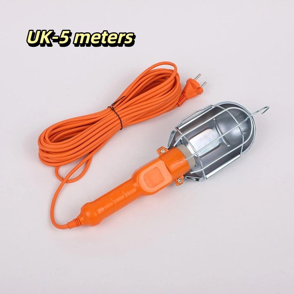 Long-Lasting Durability Inspection Lamp Iron Cover Portable Repair Light for EU/UK Car Maintenance