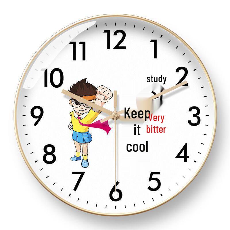 

Radio-Controlled School Wall Clock for Classroom and Children s Bedroom 8 inch