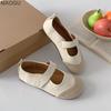 French Fashion Mary Jane Flats for Women Lightweight Soft Sole Round Toe Slip on Ballet Shoes Comfortable Casual Loafers Size 35