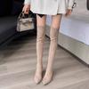 Over-knee Boots Boots Women's 2025 Autumn New Boots Knight Boots Elastic High Socks Boots Women's Thin Boots