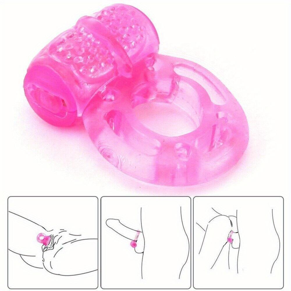 1pc Male Vibrating Cock Ring Penis Vibrator, Waterproof Couple Sex Toys Clit Orgasm