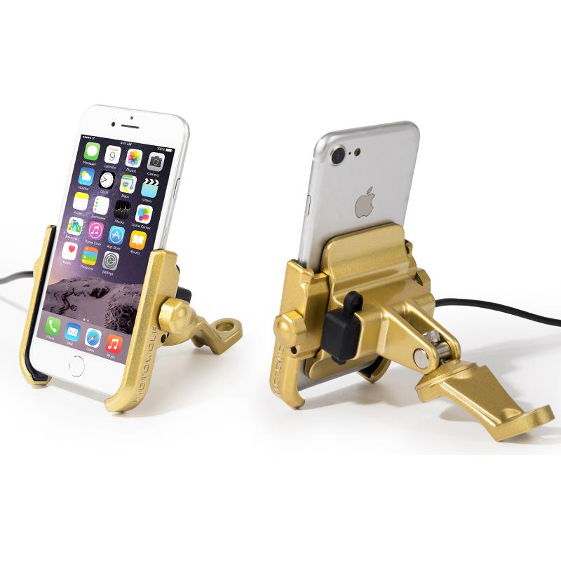 MOTOWOLF Motor Bike Bicycle Motorcycle Phone Mount Holder 360 Degrees Rotation Phone Holder Universal ALL Phone with USB