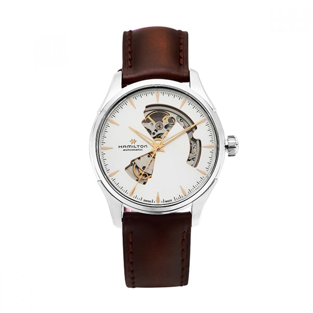 

Чоловічий шкіряний годинник Hamilton H32675551 Jazzmaster Open Heart H32675551