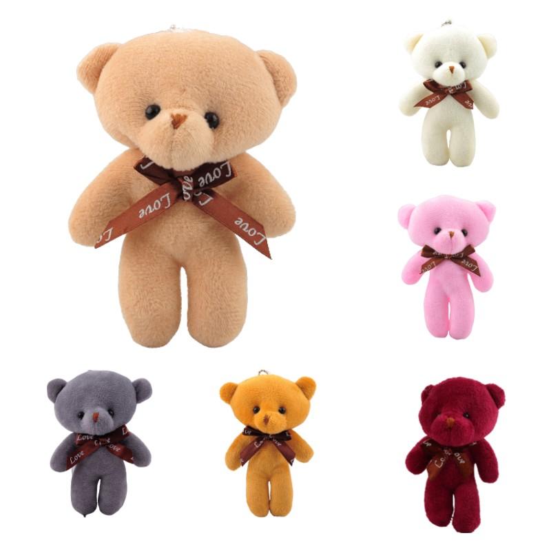 Teddy Bear Plush Toy Keychain Keyring Pendant Stuffed Doll Gift Kids Girlfriend