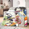 Naruto Cartoon Flannel Blanket Cool Printed Design Perfect For Home Sofa Chair Bed Travel Picnic -HE18