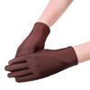 1pair Luxurious Display Gloves Elegant Brown Ceremony Mittens Sunscreen Mittens for Ceremonial Etiquette