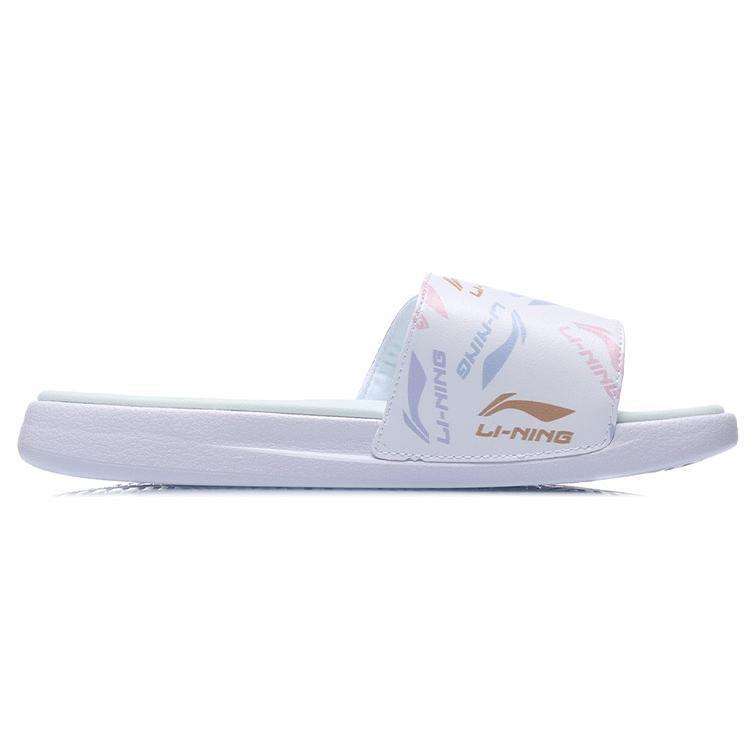 Li Ning Slide Slippers Women's White AGAR010-1