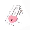 Lock With Key Mini Lock Love Lock Metal Metal Heart Padlock For Valentine's Day Gift Souvenir Anniversary Present