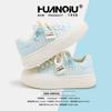 Global thick baseplate shoes women's autumn XHQ-GXC8301 new versatile student white shoes casual board shoes women