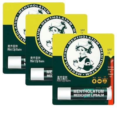 Mentholatum Mint Lippenbalsam 3er-Pack
