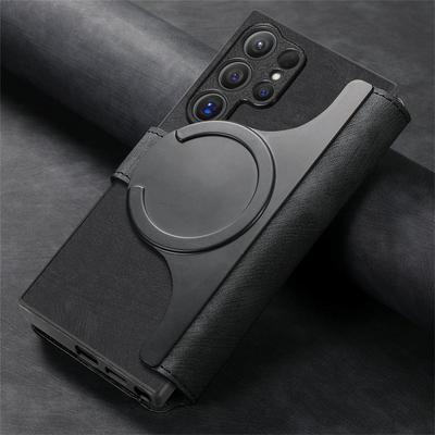 Luxury Wallet Card Slot Holder Magnetic Case for Magsafe Samsung Galaxy S24 S23 Ultra S22 Plus S20 S21 Fe Leather Mac Safe Cover