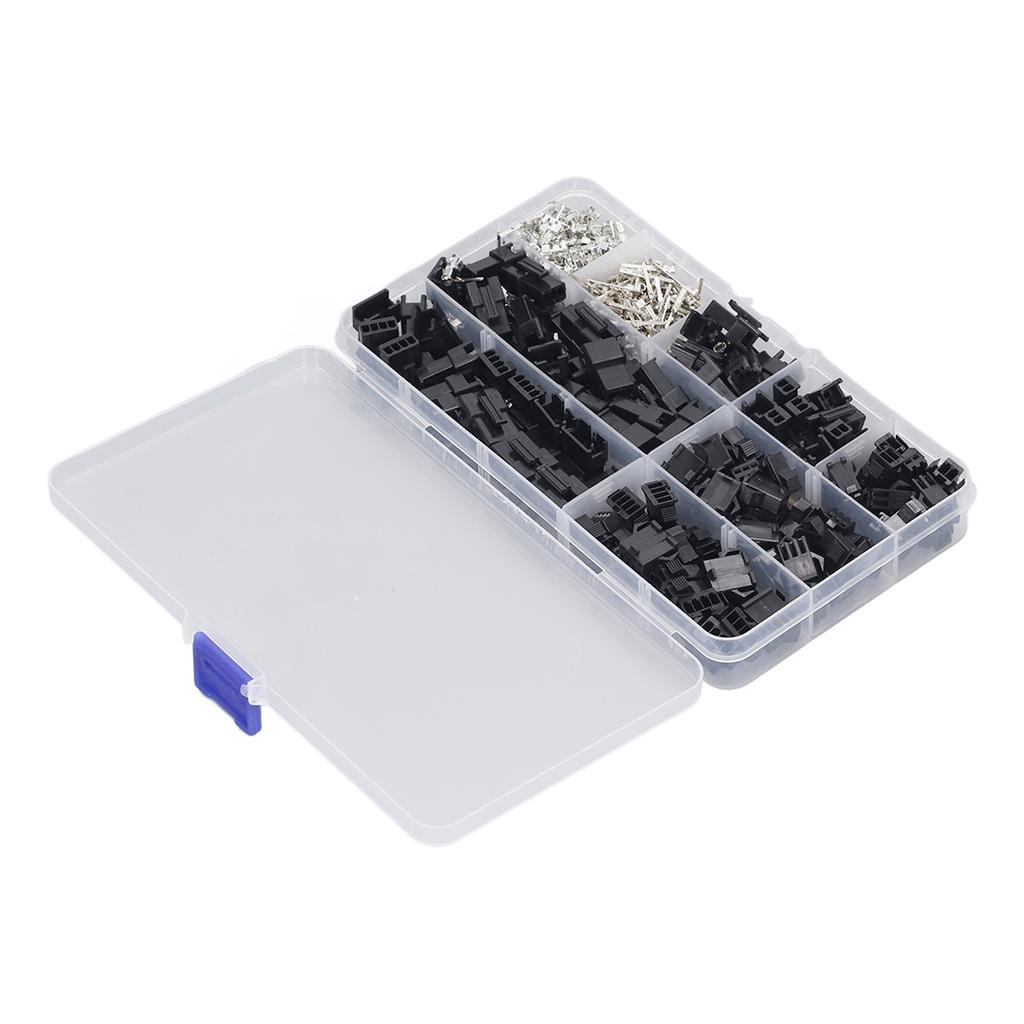 480Pcs Male Female Crimp Pin Terminal Kit Jumper Wire Header Housing Connector 2.54mm Pitch 2 3 4P A