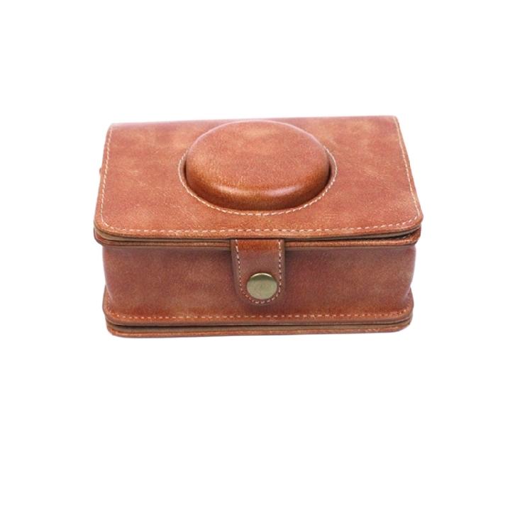 PU Leather Camera Case for Mini EVO Instant Camera with Adjustable Strap