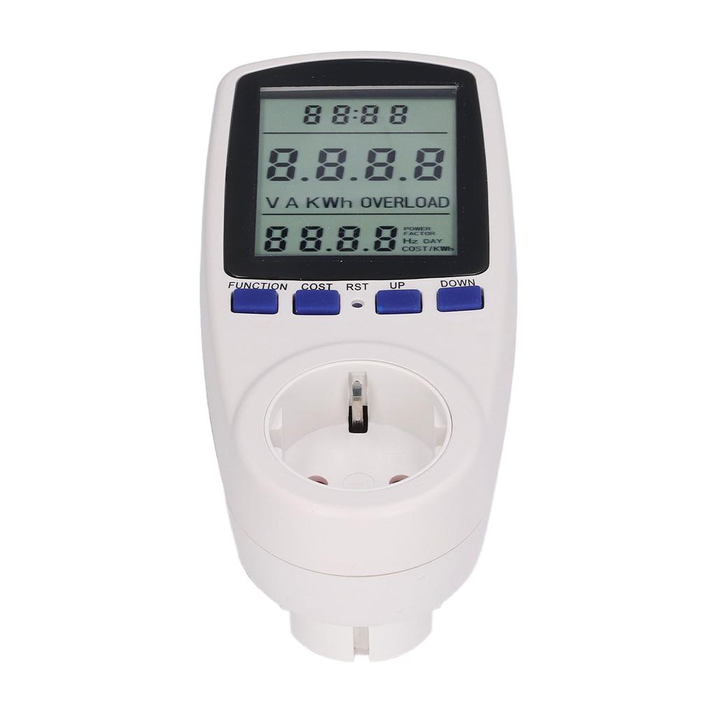 Multifunctional Power Meter Digital Voltage Current Tester Monitor EU Plug 230V AC