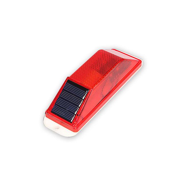 1 Stück Auto-Solar-Warnleuchte, rotes und gelbes Leitplankenzaun, reflektierender Cursor, Nachtblitz, Solar-Umrisslicht