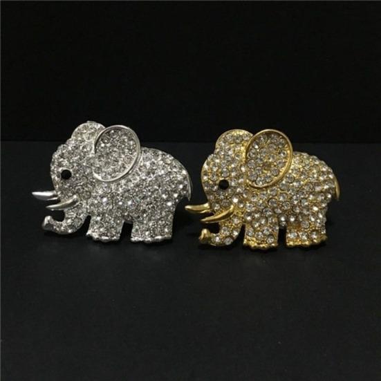 Cute Elephant Rhinestones Car Air Vent Freshener Perfume Clip Diffuser Decor