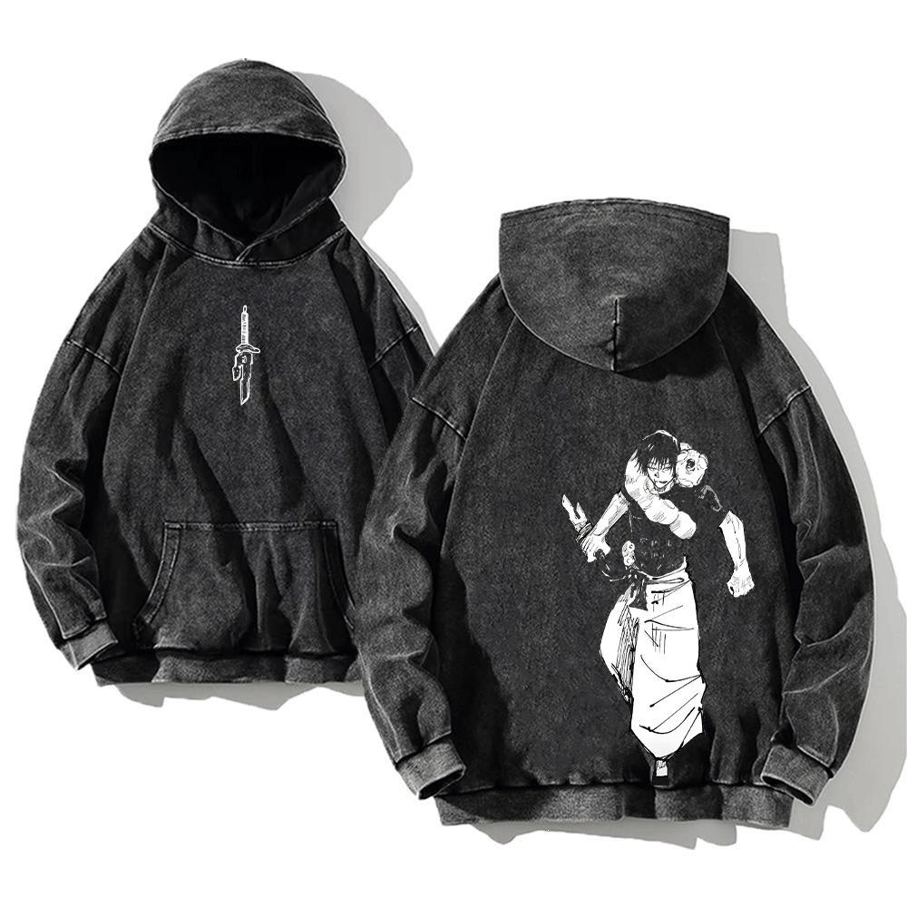 Jujutsu Kaisen Retro mazgāts kokvilnas hūdijs