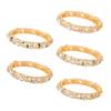 Fish Tail Hollow Out Spring Bracelet with Sparkling Rhinestones Zinc Alloy Wrist Bangle for Fashion Accessories